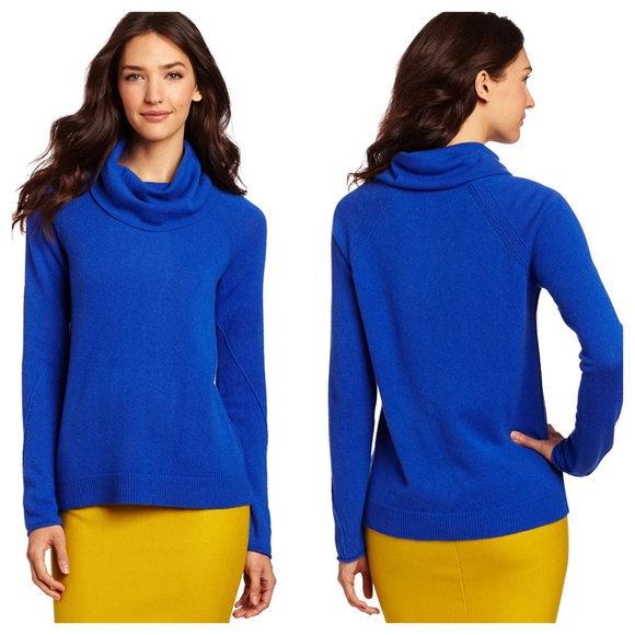Joie Sweaters - Joie 100% Cashmere Cowl Blue Sweater